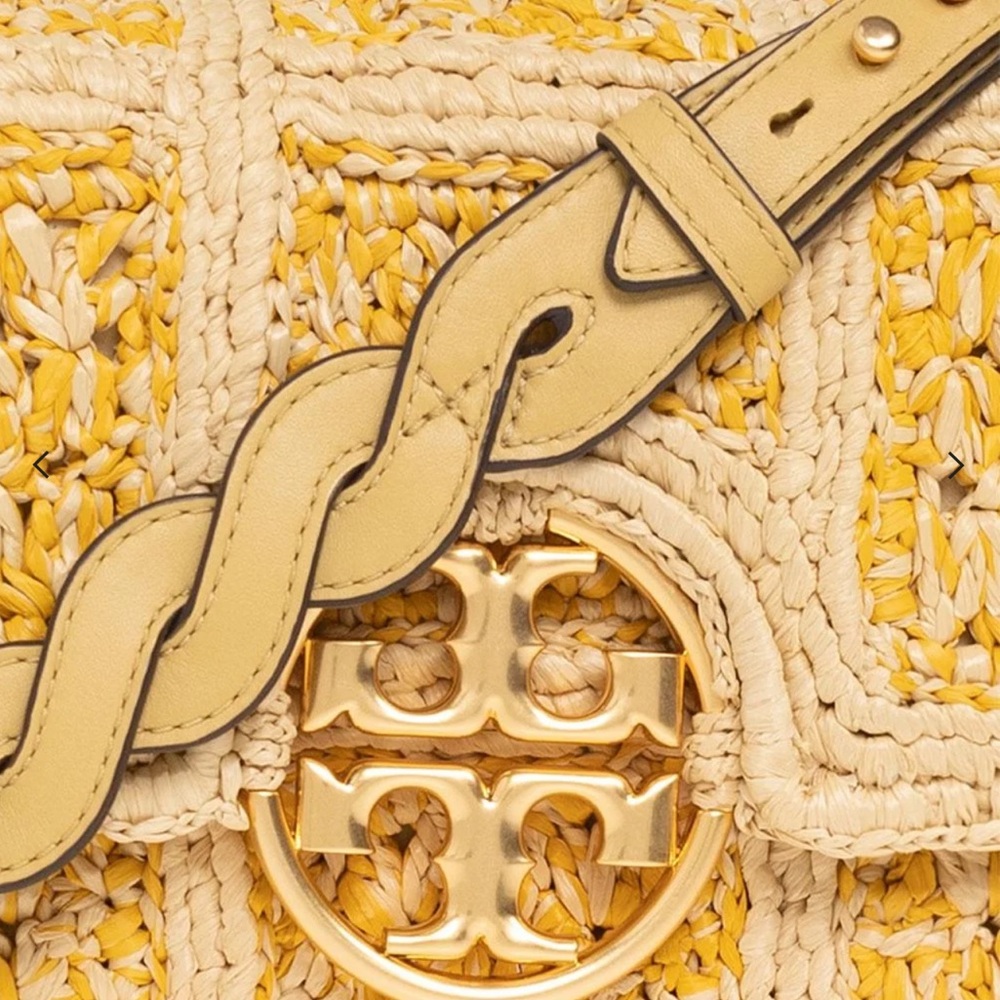 NWT Tory Burch Miller Raffia Flap Shoulder Bag - Picture 3 of 14